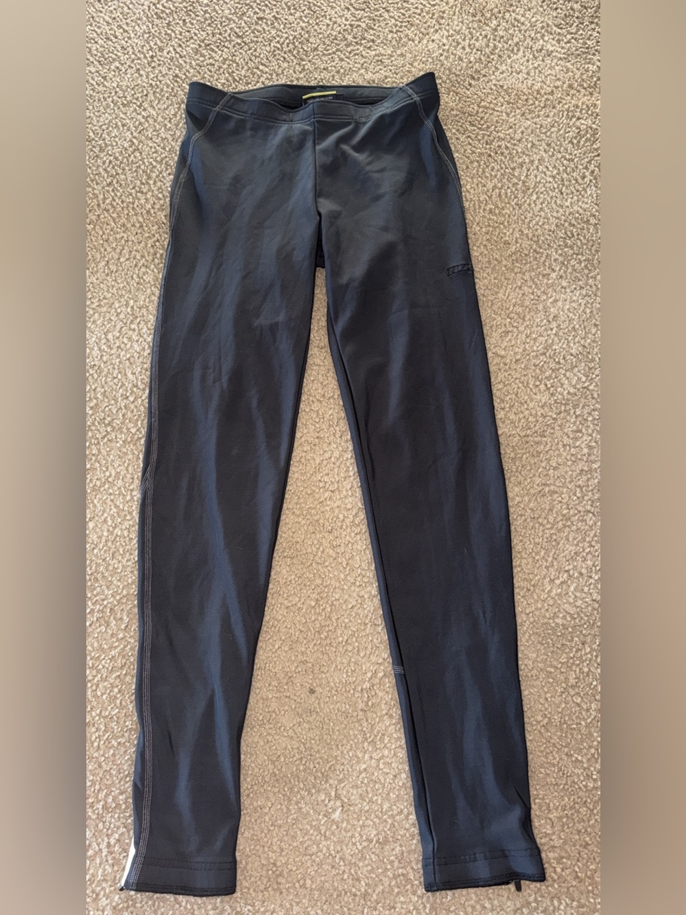 Novara Black Cycling Tights with Subtle Logo